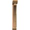 Ekena Millwork Thorton Slat Smooth Bracket w/ Offset Brace, Western Red Cedar, 5 1/2"W x 34"D x 38"H BKT0604X34X38THR06SWR - alternate 4